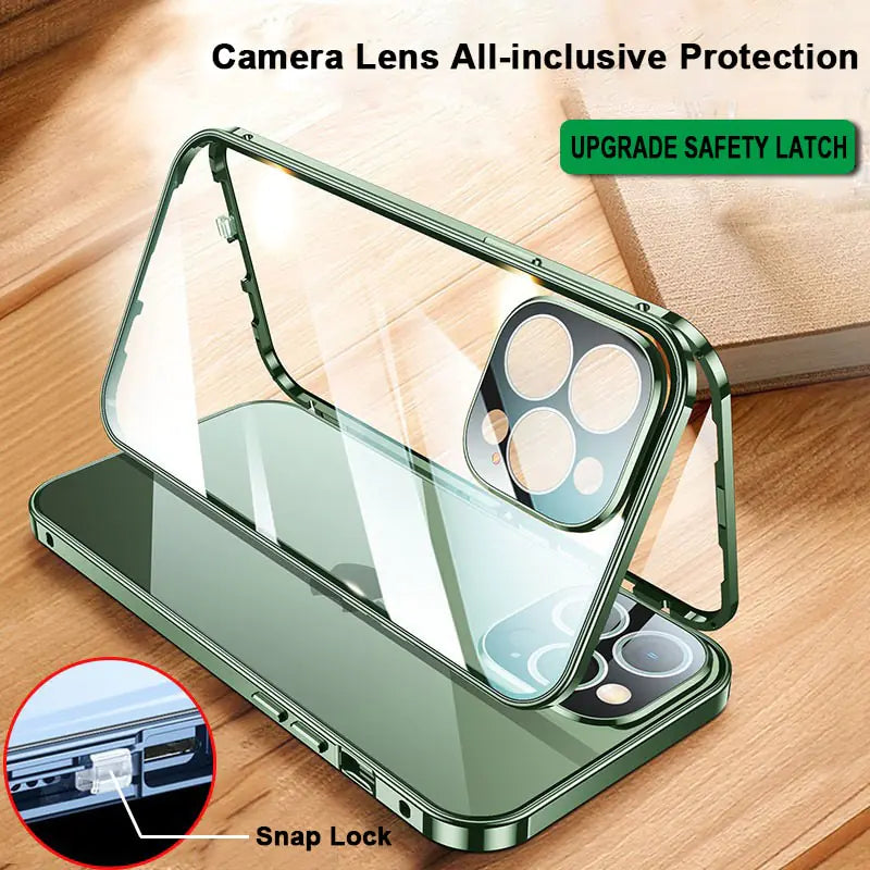 Full Protective Magnetic Snap Lock Case