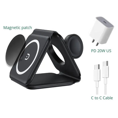 Magnetic 3 in 1 Wireless Charger Foldable